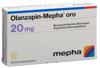 Olanzapin Mepha oro Schmelztabl 20 mg 28 Stk, Hauptbild