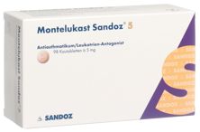 Montelukast Sandoz Kautabl 5 mg 98 Stk, Hauptbild