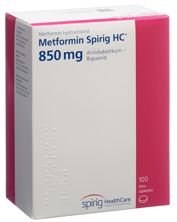 Metformine Spirig HCcpr pell 850 mg (#) 100 pce, image principale