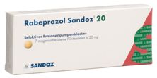 Rabeprazol Sandoz Tabl 20 mg 7 Stk, Hauptbild
