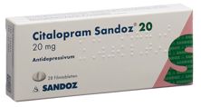 Citalopram Sandoz Filmtabl 20 mg 28 Stk, Hauptbild