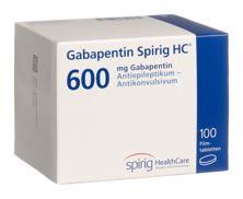 Gabapentin Spirig HCFilmtabl 600 mg 100 Stk, Hauptbild