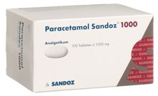 Paracétamol Sandoz cpr 1000 mg 100 pce, image principale