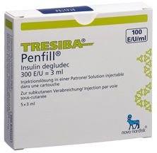 Tresiba Penf 100 U/ml 5 cartouche 3 ml, image principale