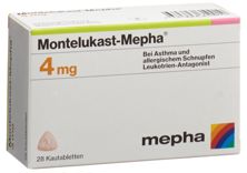 Montélukast Mephacpr croquer 4 mg 28 pce, image principale