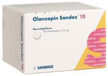 Olanzapin Sandoz Filmtabl 10 mg 98 Stk, Hauptbild