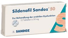 Sildenafil Sandoz Tabl 50 mg 12 Stk, Hauptbild