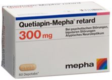 Quetiapin Mepha retardRet Tabl 300 mg 60 Stk, Hauptbild