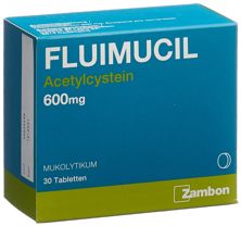 Fluimucil Tabl 600 mg 30 Stk, Hauptbild