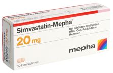 Simvastatin Mephacpr pell 20 mg 30 pce, image principale