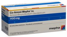 Co-Amoxi Mepha subst sèche 1100 mg flac 10 pce, image principale