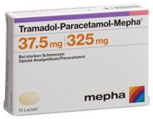Tramadol-Paracetamol Mepha 37.5/325 mg 10 Stk, Hauptbild