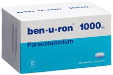 Ben-u-ron Tabl 1000 mg 100 Stk, Hauptbild