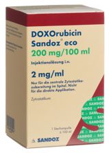 Doxorubicin Sandoz eco 200 mg/100ml 100 ml, Hauptbild
