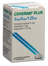 Coveram plus cpr pell 5/5/1.25mg bte 30 pce, image principale