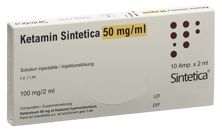 Ketamin Sintetica sol inj 50 mg/ml 2ml amp 10 pce, image principale