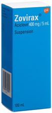 Zovirax Susp 400 mg/5ml Fl 100 ml, Hauptbild