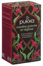 Pukka Menthe poivrée réglisse thé bio sach 20 pce, image principale