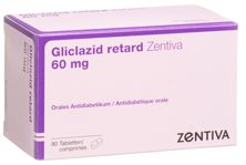 Gliclazid retard Zentiva Ret Tabl 60 mg 90 Stk, Hauptbild