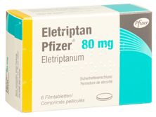 Eletriptan Pfizer cpr pell 80 mg 6 pce, image principale