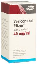 Voriconazol Pfizer pdr 40 mg/ml fl 70 ml, image principale