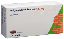 Valganciclovir Sandoz cpr pell 450 mg 60 pce, image principale