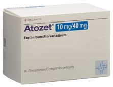 Atozet Filmtabl 10/40 mg 90 Stk, Hauptbild