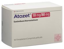 Atozet Filmtabl 10/80 mg 90 Stk, Hauptbild