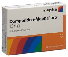 Domperidon Mepha oro Schmelztabl 10 mg 30 Stk, Hauptbild