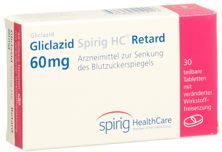 Gliclazid Spirig HC Retard Ret Tabl 60 mg 30 Stk, Hauptbild