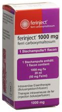 Ferinject Inj Inf Präp 1000 mg/20ml Durchstf 20 ml, Hauptbild