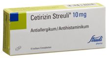 Cetirizin Streuli Filmtabl 10 mg 10 Stk, Hauptbild