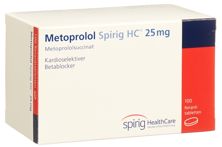 Métoprolol Spirig HC cpr pell ret 25 mg 100 pce, image principale