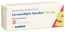 Lercanidipin Sandoz Filmtabl 20 mg 98 Stk, Hauptbild