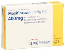 Moxifloxacine Spirig HC cpr pell 400 mg 7 pce, image principale