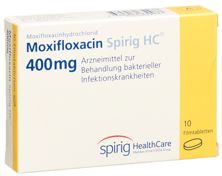 Moxifloxacin Spirig HC Filmtabl 400 mg 10 Stk, Hauptbild