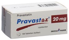 Pravastax Tabl 20 mg 100 Stk, Hauptbild