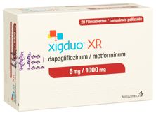 Xigduo XR Filmtabl 5 mg/1000 mg 28 Stk, Hauptbild