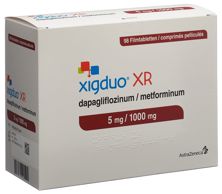 Xigduo XR Filmtabl 5 mg/1000 mg 98 Stk, Hauptbild