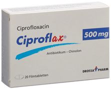 Ciproflax Filmtabl 500 mg 20 Stk, Hauptbild