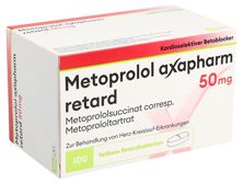 Metoprolol Axapharm Ret Tabl 50 mg 100 Stk, Hauptbild