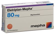 Eletriptan Mepha cpr pell 80 mg 20 pce, image principale