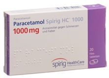 Paracétamol Spirig HC cpr pell 1000 mg 20 pce, image principale