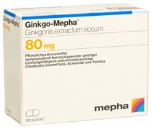 Ginkgo Mepha Filmtabl 80 mg 120 Stk, Hauptbild