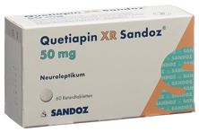 Quetiapin XR Sandoz Ret Tabl 50 mg 60 Stk, Hauptbild