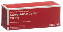 Lercanidipin Zentiva Filmtabl 20 mg 100 Stk, Hauptbild