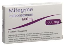 Mifegyne Tabl 600 mg, Hauptbild