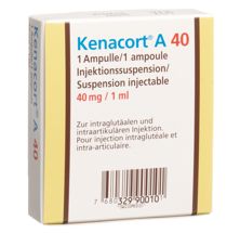 Kenacort A 40 susp inj 40 mg/ml amp 1 ml, image principale