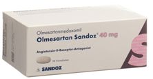 Olmésartan Sandoz cpr pell 40 mg 98 pce, image principale
