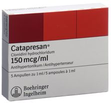 Catapresan sol inj 150 mcg/ml 5 amp 1 ml, image principale